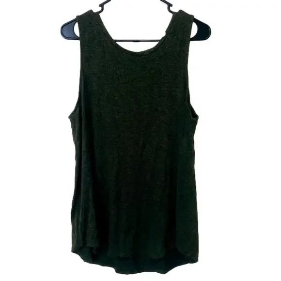 OLD NAVY Olive Green Flowy Tank Top - Picture 1 of 3